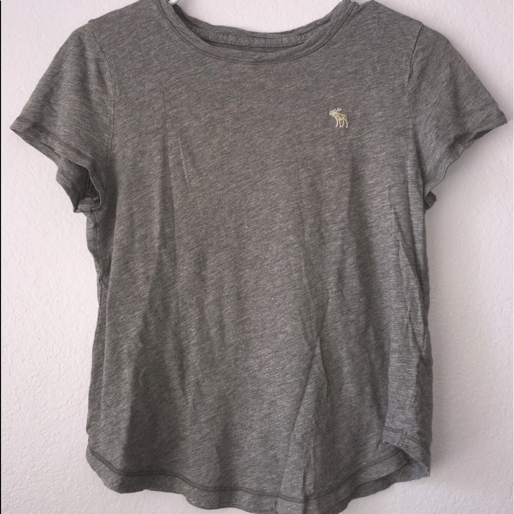 Gray Short Sleeve Top